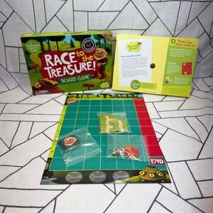 Peaceable Kingdom Race to the Treasure Board Game OS Green Cooperative Kids Game